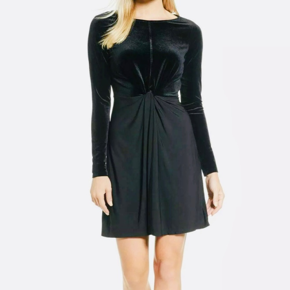 Michael Kors black velvet dress